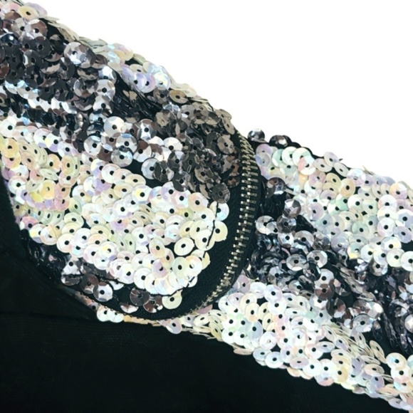 Victorias Secret Pink Rare Black and White Striped Backpack - Picture 9 of 9